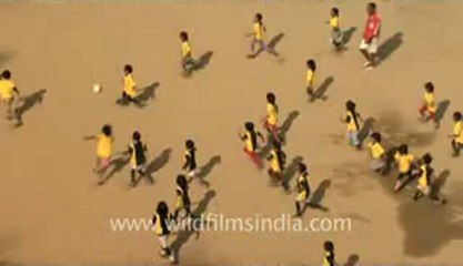 Mizoram-largest family-Children playing football.flv