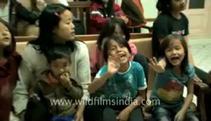 Mizoram-largest family-Children singing and dancing.flv