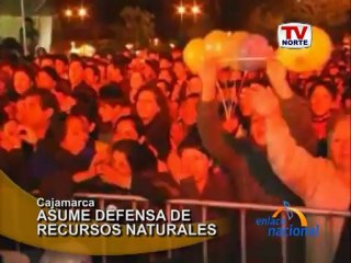 Cajamarca Gregorio Santos promete defender recursos naturales de la region