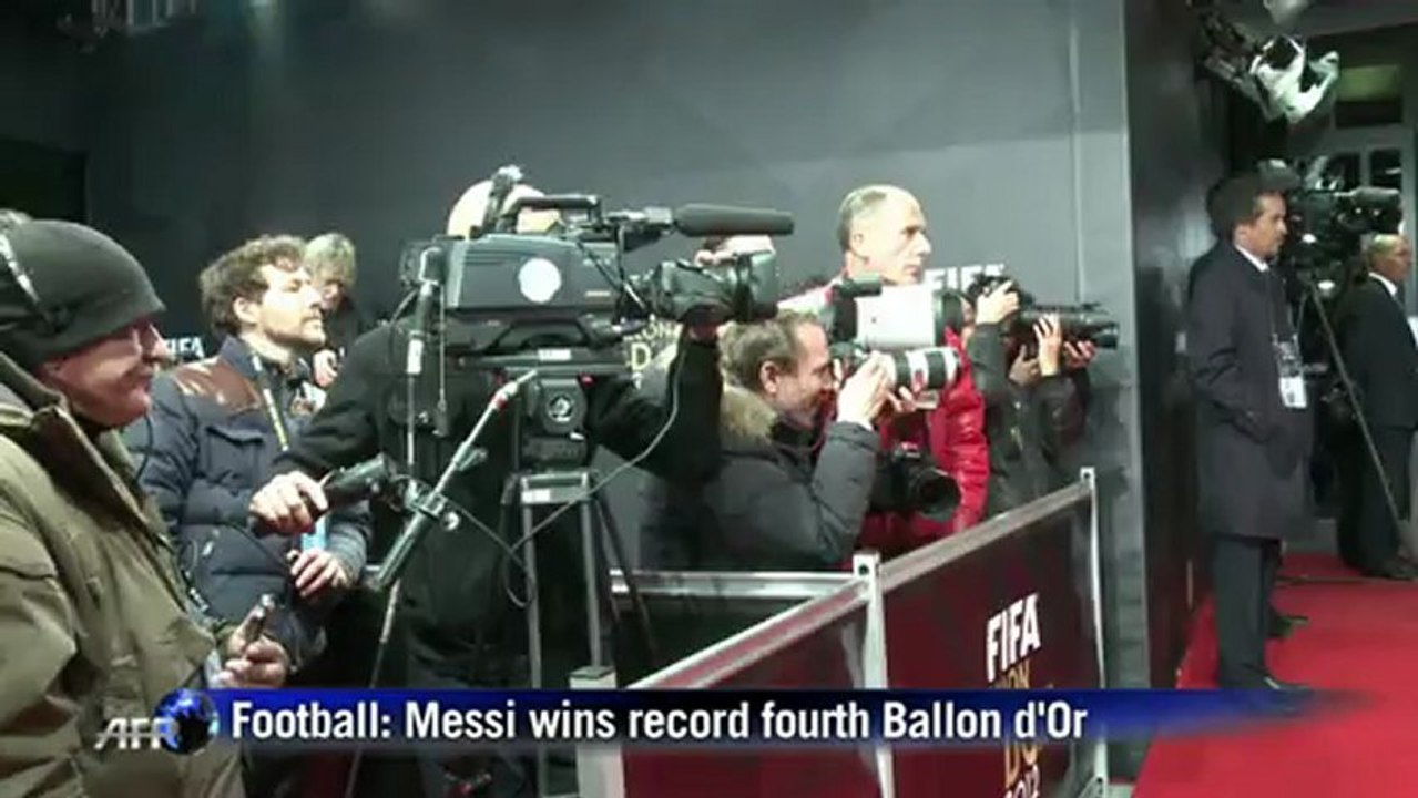 Messi wins record fourth Ballon d'Or