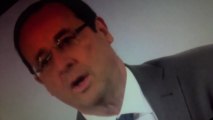 Doublage en impro de François Hollande, humour punk et situ