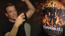 Jean-Claude Van Damme Interview (featuring the Kickboxer dance) -- The Expendables 2