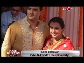 Planet Bollywood News - Inside details of Vidya & Siddharth's reception party, Top Ten Bollywood News of the week, & more