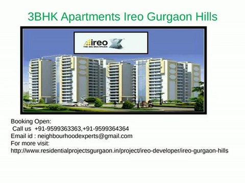 Ireo Gurgaon Hills Call @ 9599363363