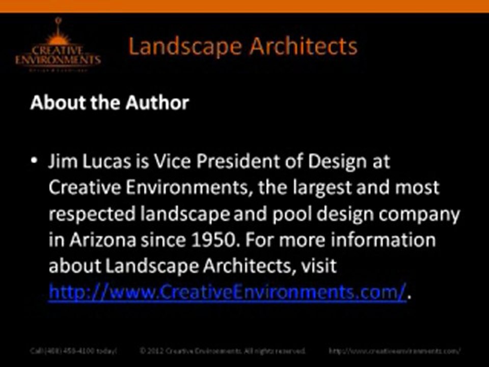 Landscape Architects - Following a Well Developed Process