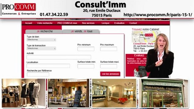 Vente commerce Paris 15ème