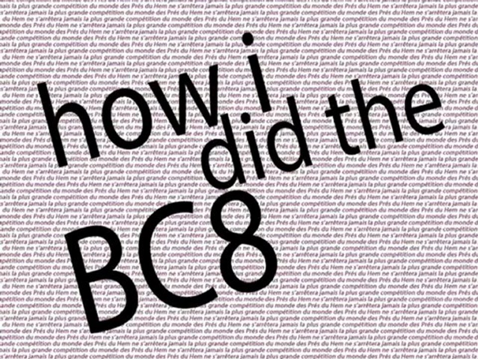 How I did the BC8