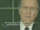 Georges Herbert Walker Bush - Nouvel ordre mondial - 1991