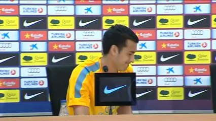 Pedro contento por poder jugar con Messi, el mejor de toda la Historia