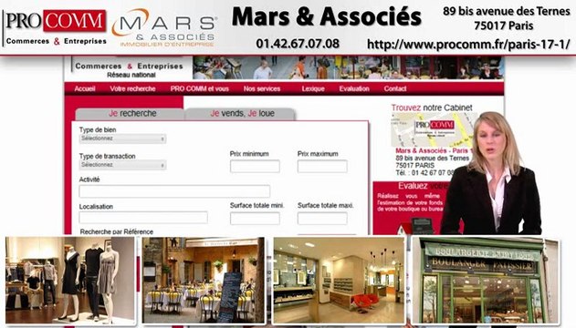Vente murs commerciaux Paris 17ème