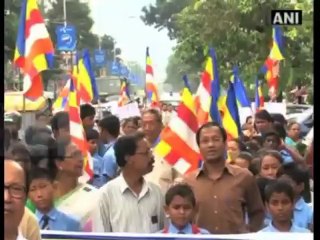 Buddhists, Hindus protest Bangladesh attack.mp4