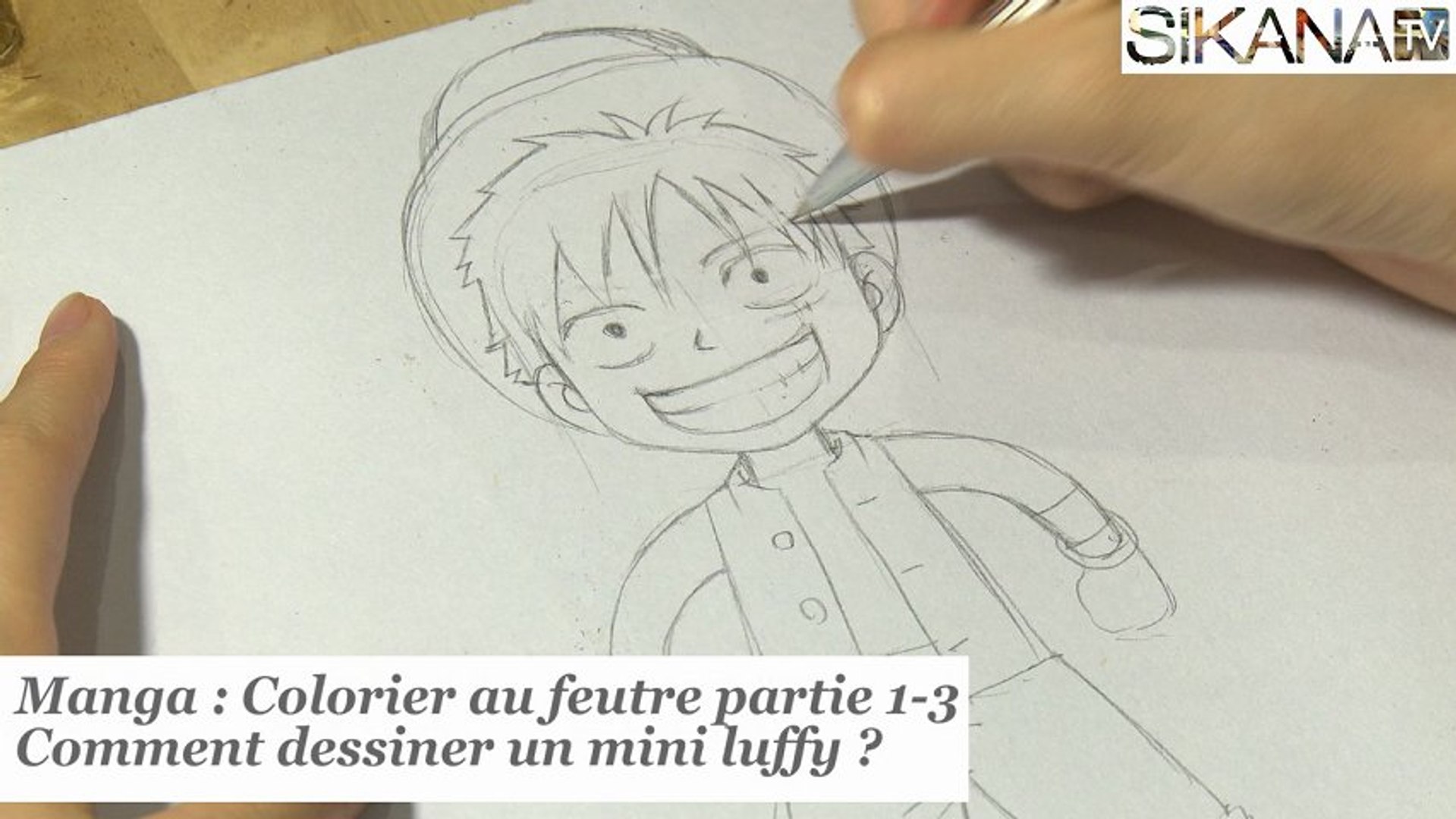 Manga Comment Colorier Un Personnage Aux Feutres 1 3 Dessiner Luffy De One Piece Hd