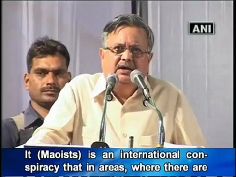 International terror groups support Maoists says Raman Singh.mp4