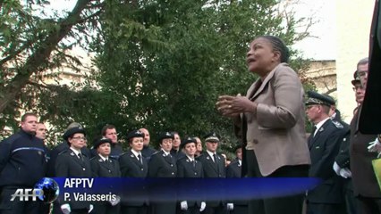 Aux Baumettes, Taubira expose sa politique pénitentiaire