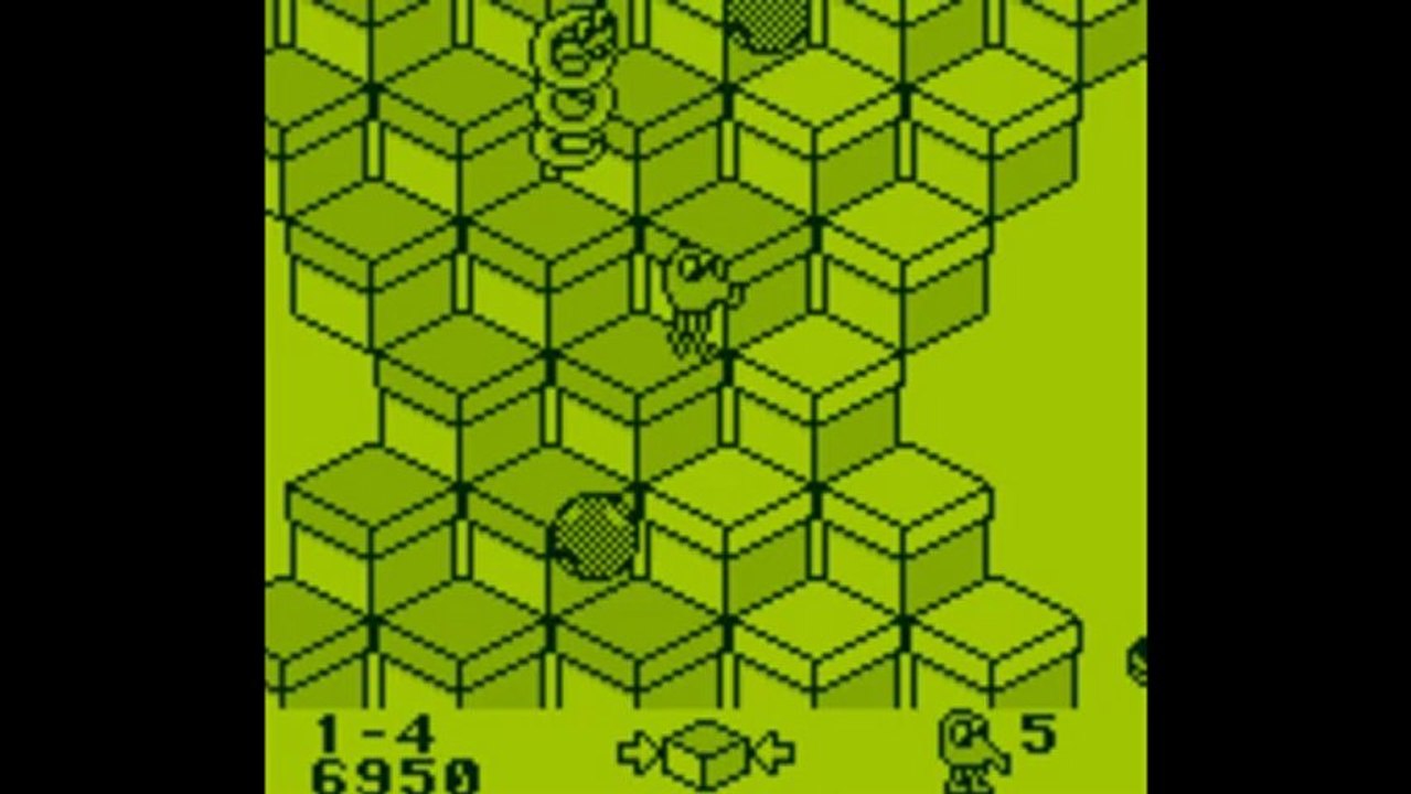 Q-bert for Game Boy - niveaux 1-1 -  1-4