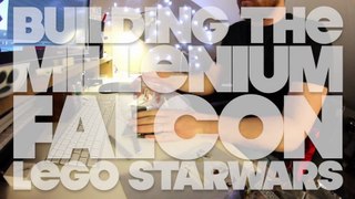 Building the millenium falcon - Lego Starwars