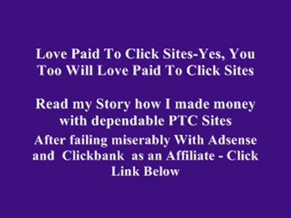Paid To Click Sites-Paid To Click Sites Are Awesome