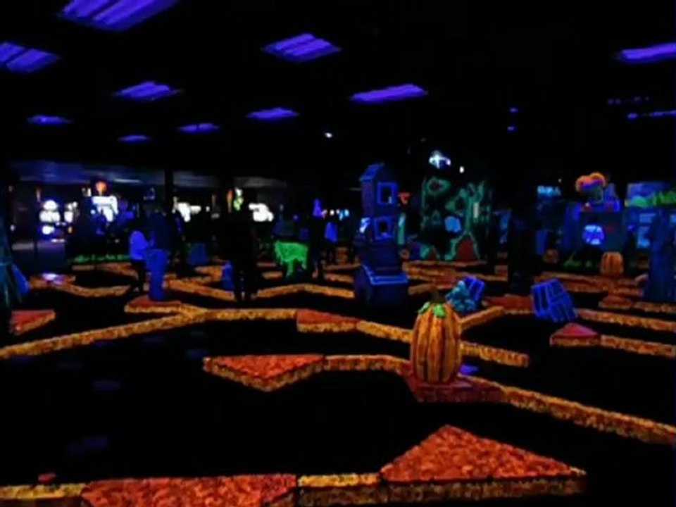 Dancing at Edmonton's Monster Mini Golf