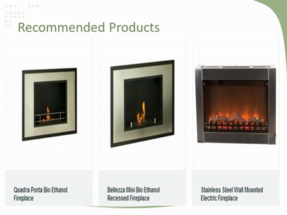 Wall fireplace