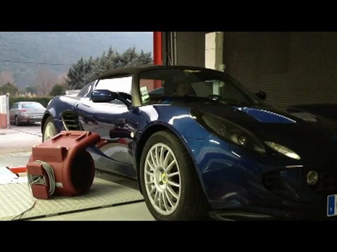 ::: o2programmation ::: Lotus Elise 120@154cv Passage au Banc de Puissance Cartec Gemenos PACA