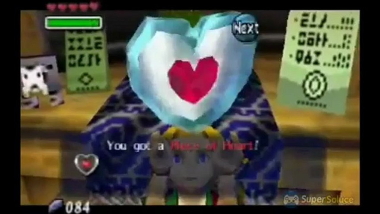 Soluce Zelda Majora's Mask : récupérer le quart de coeur n°08