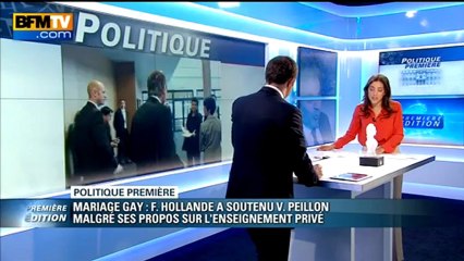 Politique Première - Opposition au mariage pour tous : Hollande a fait comprendre qu'il ne céderait pas