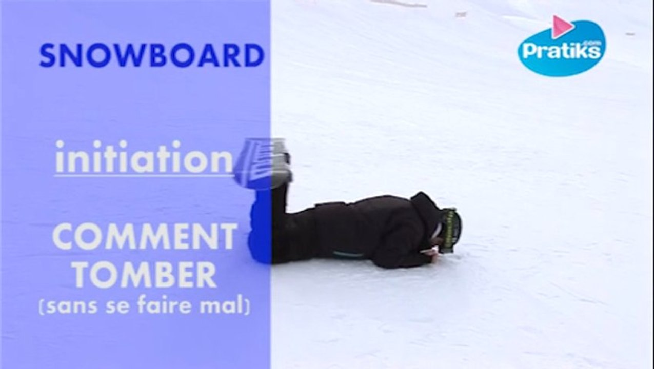 Initiation snowboard: Comment bien tomber