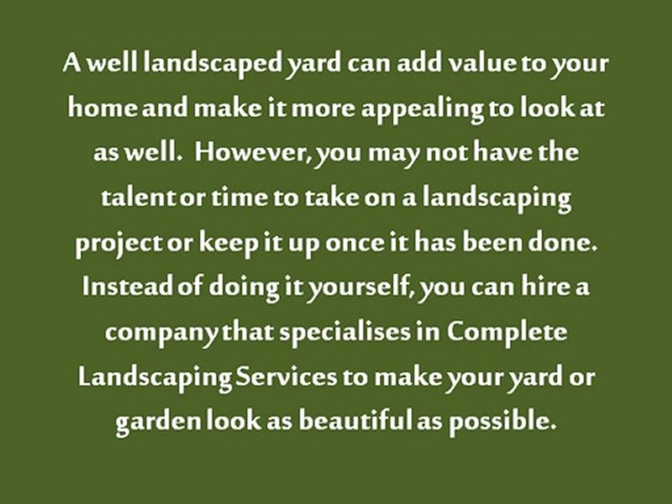 Landscape Your Property for Value and Enjoyment