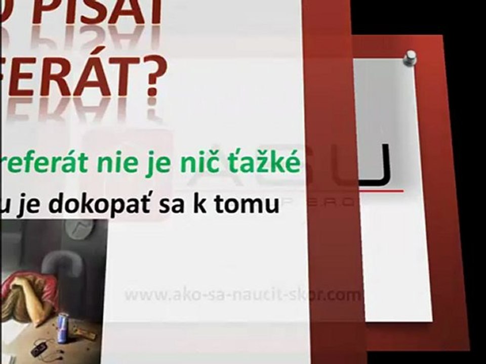 Ako pisat referat