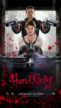 'Hansel y Gretel: Cazadores de brujas' - Póster en movimiento