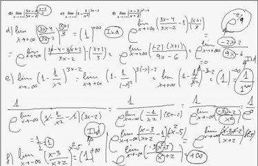 limites uno elevado a infinito de 2º de bachillerato