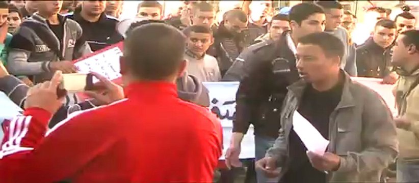 جانب من المسيرة الاحتجاجية المنظمة بجماعة تمسمان