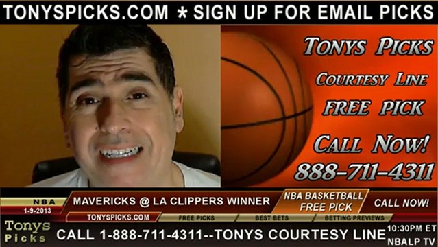 LA Clippers Dallas Mavericks Pick Prediction NBA Pro Basketball Odds Preview 1-9-2013
