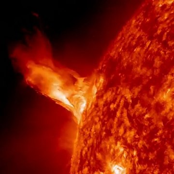 Eruption solaire: un ballet sur le soleil