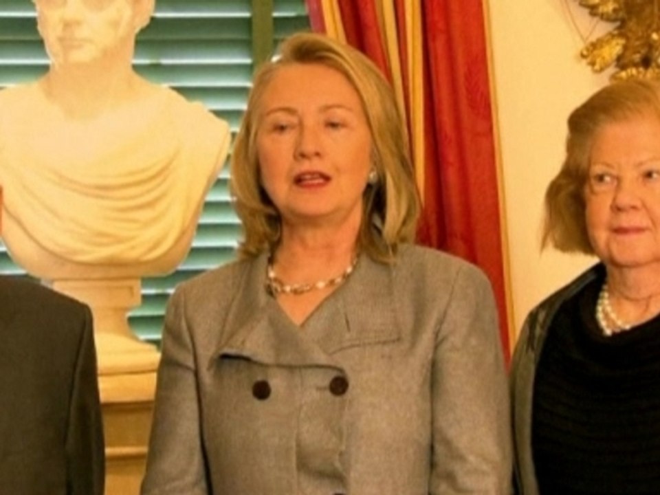 Hillary Clinton back at work, feeling fine