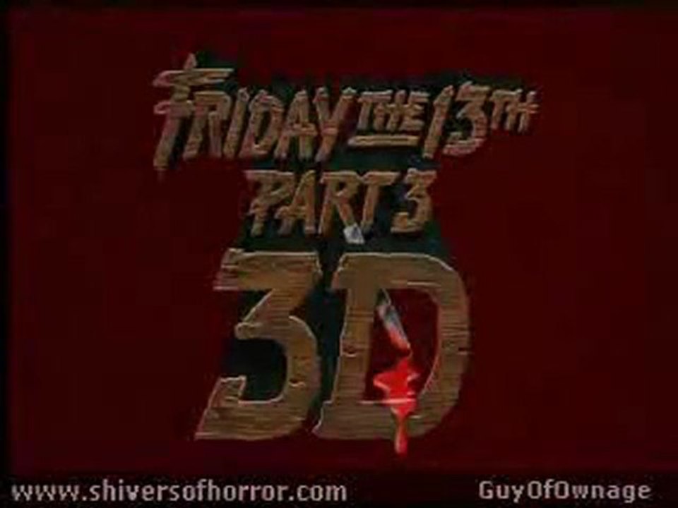 " Vendredi 13, "( part 3 ) -bande annonce _ trailer / nojery tyleft
