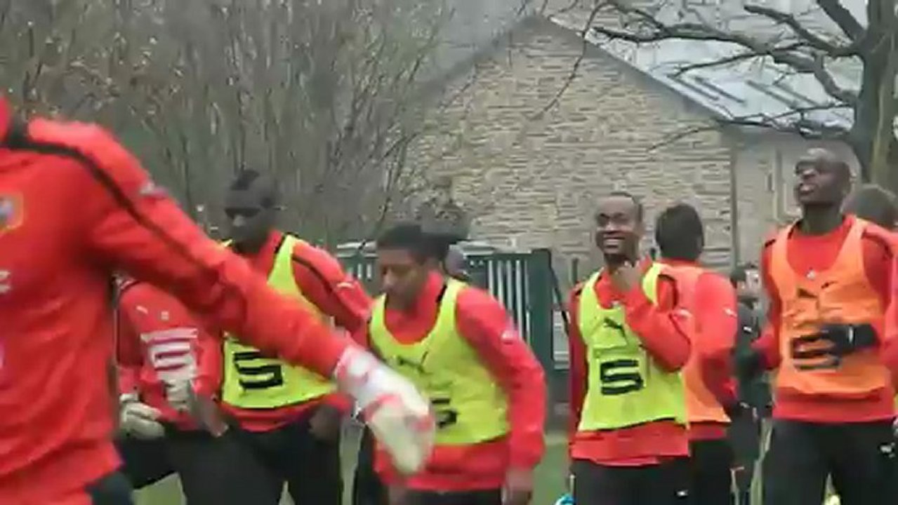 09/01/13 : échauffement du Stade Rennais FC