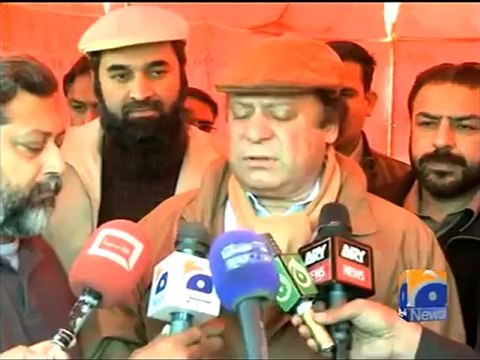 Geo Report- Nawaz Sharif Talks to Media- 08 Feb 2012.mp4