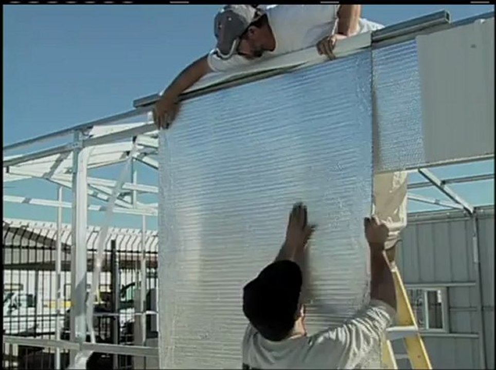 Metal Building Installation Series Step 14 - Radiant Barrier Insulation