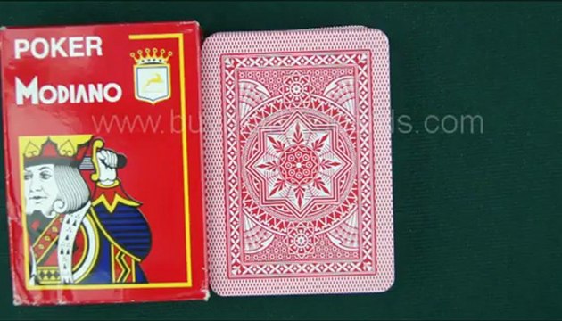 POKER-PLAYING-CARDS Modiano-Cristallo(Red) Marked-cards