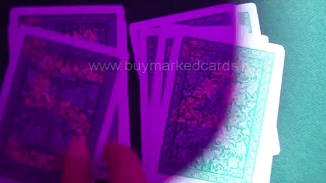 POKER-PLAYING-CARDS Fournier-2818(Green) Marked-cards