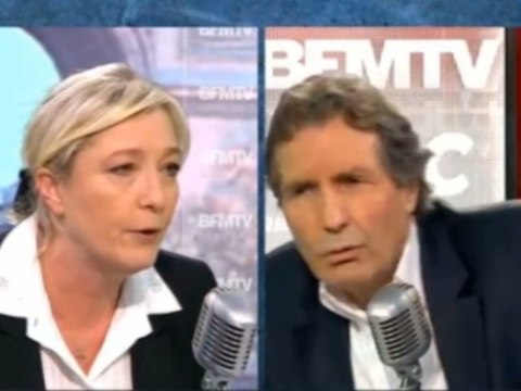 Propos de Collard : Le Pen perd ses nerfs chez Bourdin