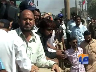 Waterboard is cutting down illegal water connections in Nazimabad.mp4