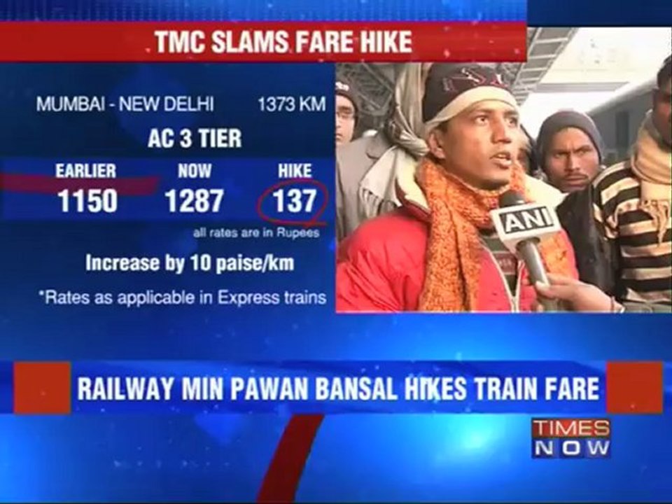 Rail fares hiked across the board