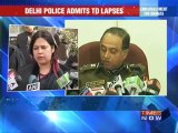 Delhi gangrape: Police admits to lapses