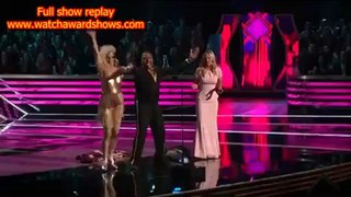 Monica Potter and Anthony Anderson Attempt a Flash Mob at Peoples Choice Awards 2013