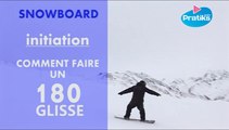 Initiation snowboard: Comment faire un 180 glissé.