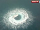 Man loses control of boat asi it spins in a circle off Australian coast
