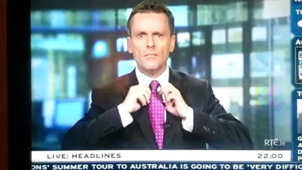 Aengus Mac Grianna  slip-up live on television RTE Jan 2012