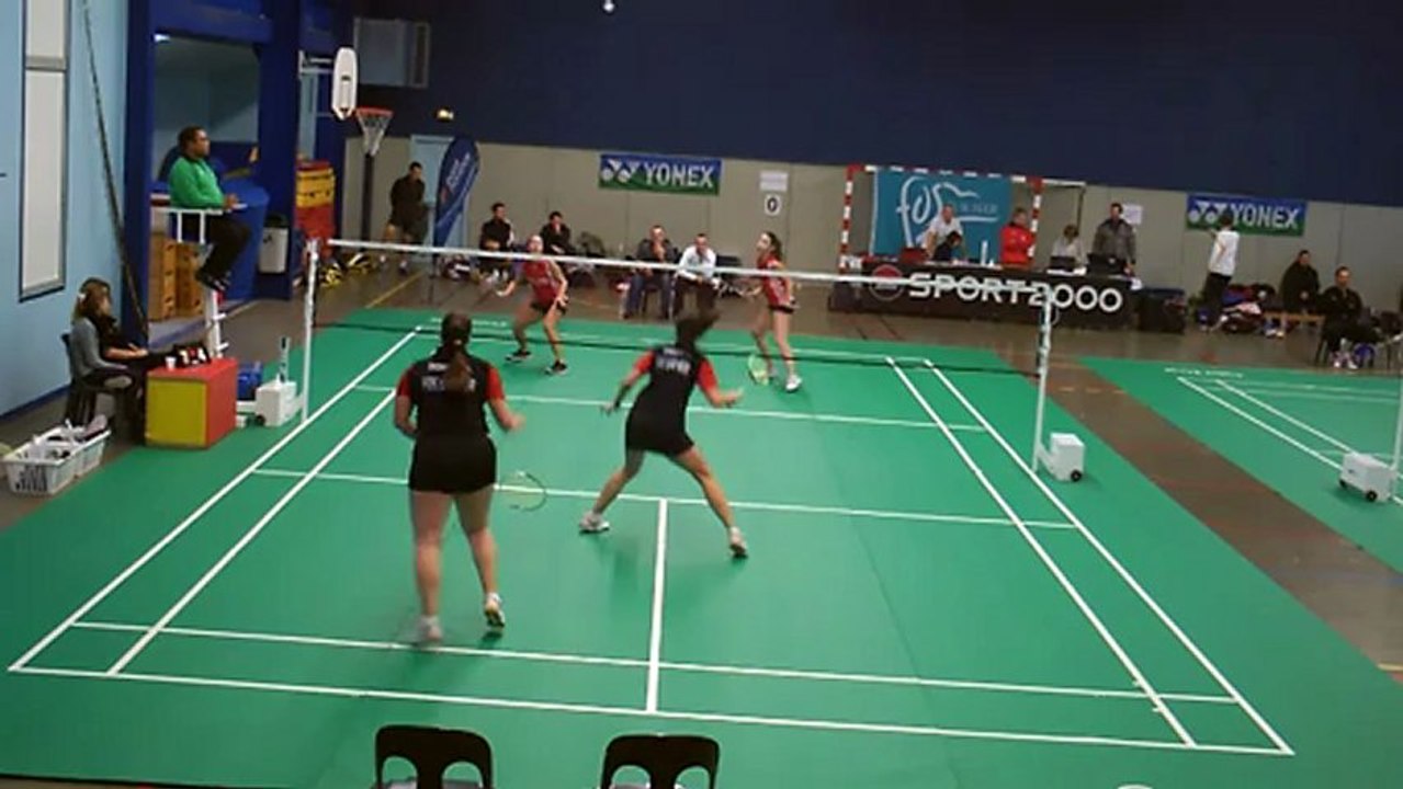 TOP 12, Journée 5, RED STAR MULHOUSE @ FOS SUR MER, Double Dame, Charlie SEHIER & Martina BENESOVA contre Maya DOBREVA & Atanaska SPASOVA